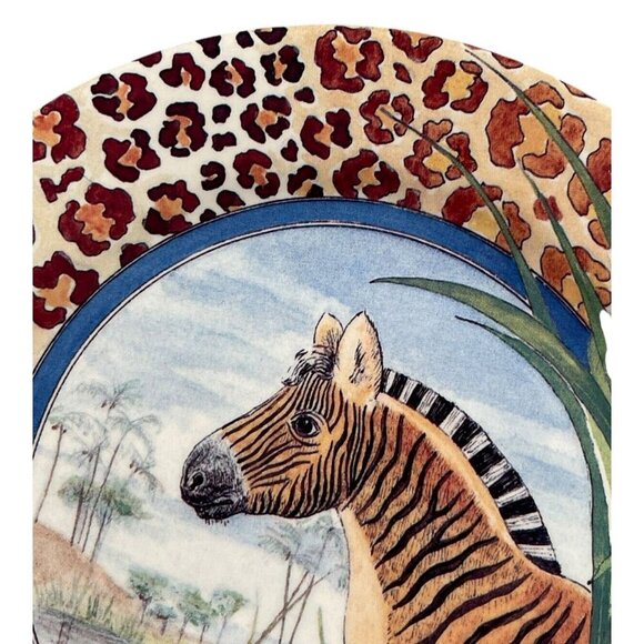 Gien France “Savane” Hand-Painted Zebra Porcelain Plate 15 cm Stamped - Picture 5 of 7
